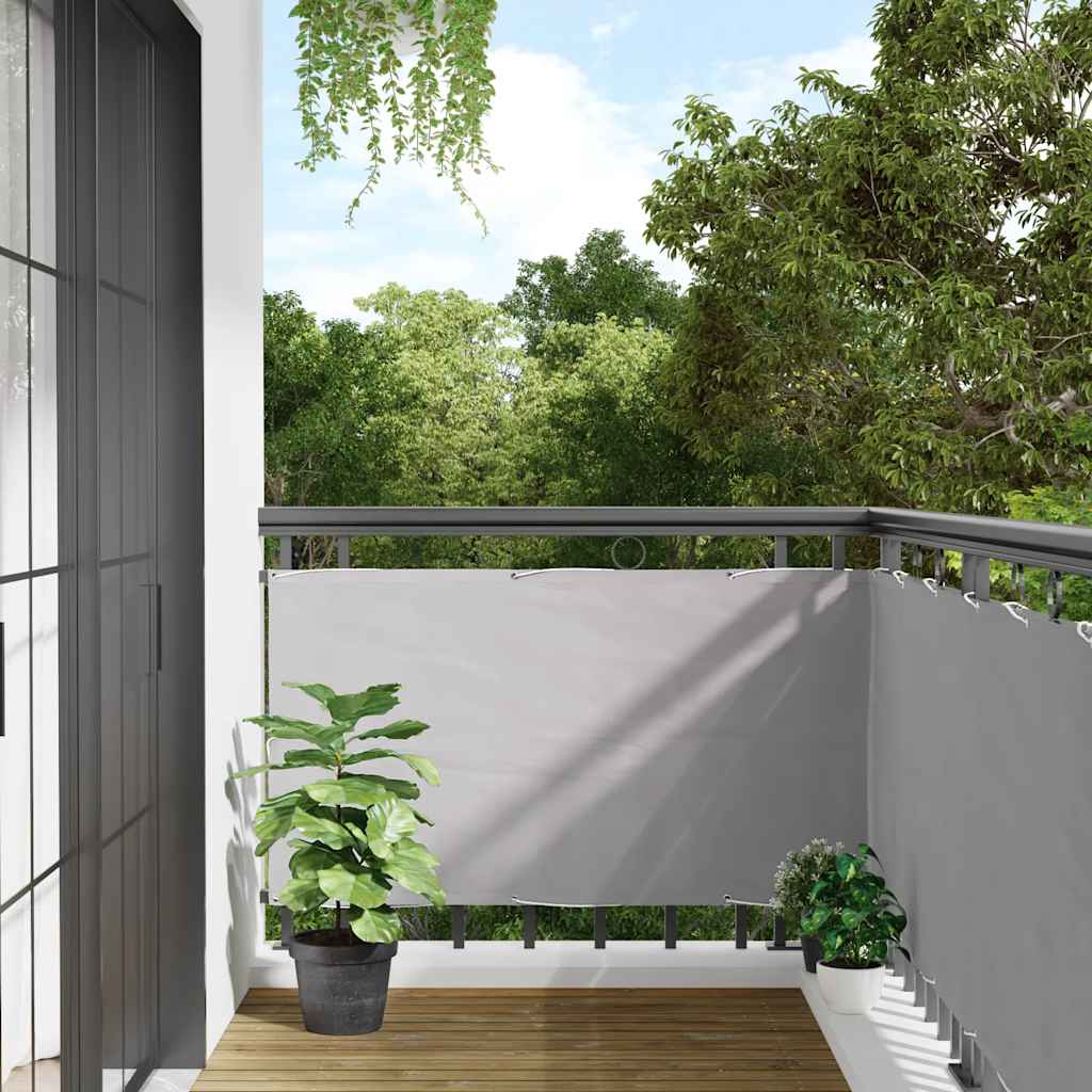 vidaXL Balkon-Sichtschutz Grau 300x75 cm PVC