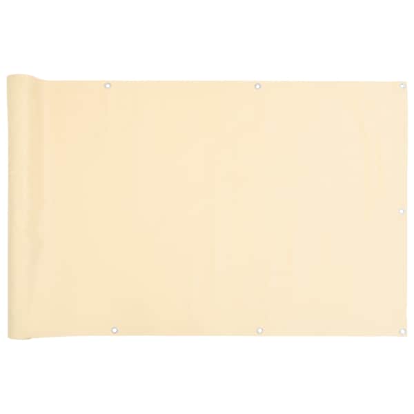 vidaXL r&otilde;du privaatsuskate, kreemjas, 700x75 cm, PVC