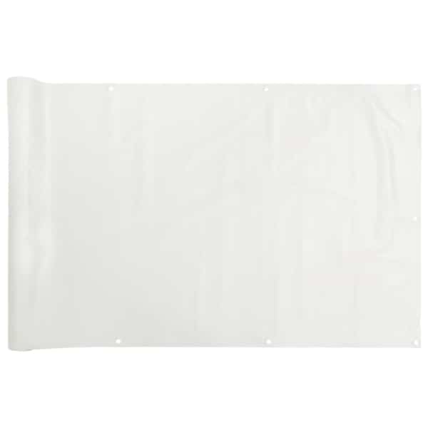 vidaXL r&otilde;du privaatsuskate, valge, 600x75 cm, PVC