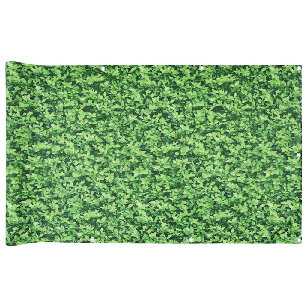 vidaXL Balkonová zástěna rostlinný vzhled zelená 700 x 75 cm PVC