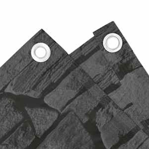 vidaXL Paravan de balcon cu aspect de piatră, gri, 500x75 cm, PVC