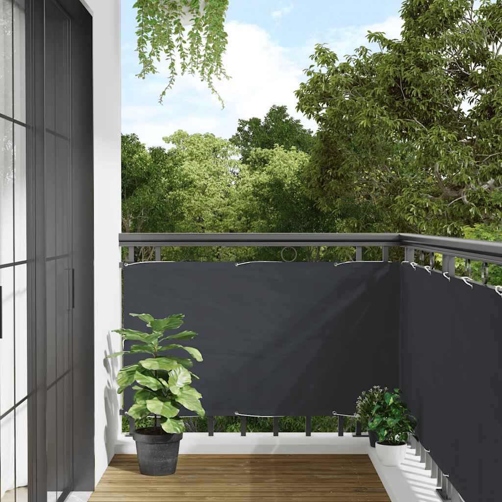 vidaXL Balkon-Sichtschutz Anthrazit 700x90 cm PVC