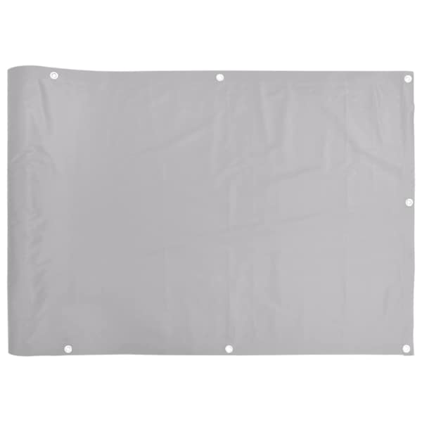 vidaXL r&otilde;du privaatsuskate, hall, 500x90 cm, PVC