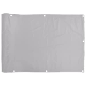 Balkonová zástěna šedá 500 x 90 cm PVC - obrázek 2