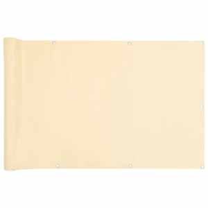 Balkonová zástěna krémová 400 x 90 cm PVC - obrázek 2