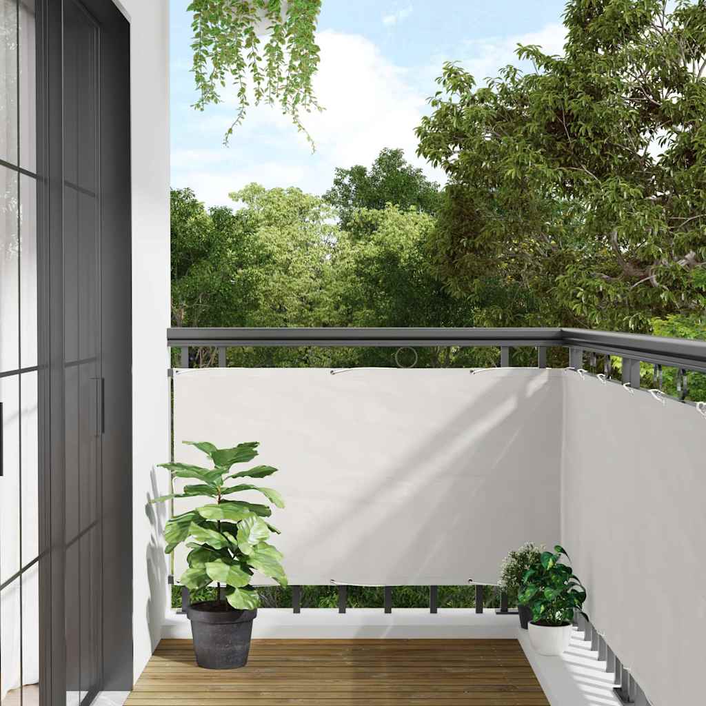vidaXL Paravan de balcon, alb, 500x90 cm, PVC