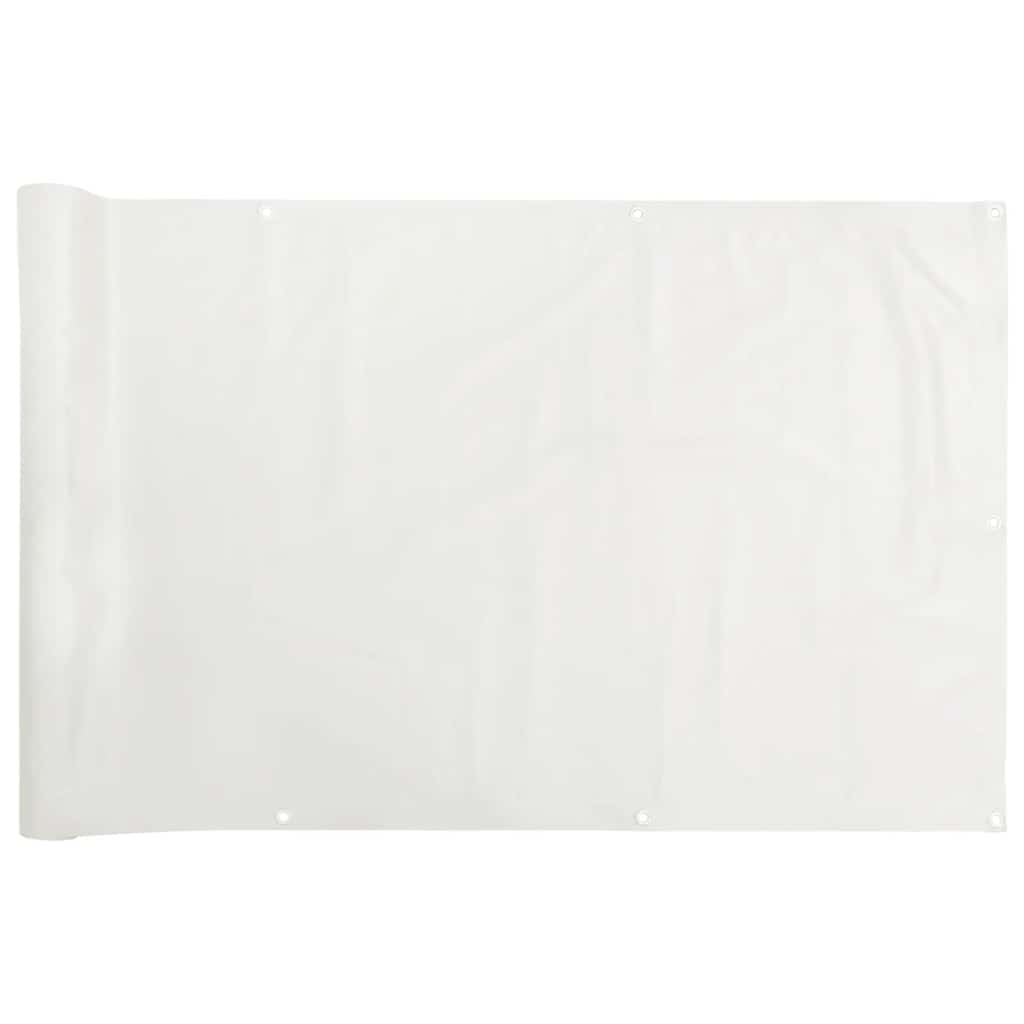 vidaXL Balkonová zástěna bílá 800 x 90 cm PVC