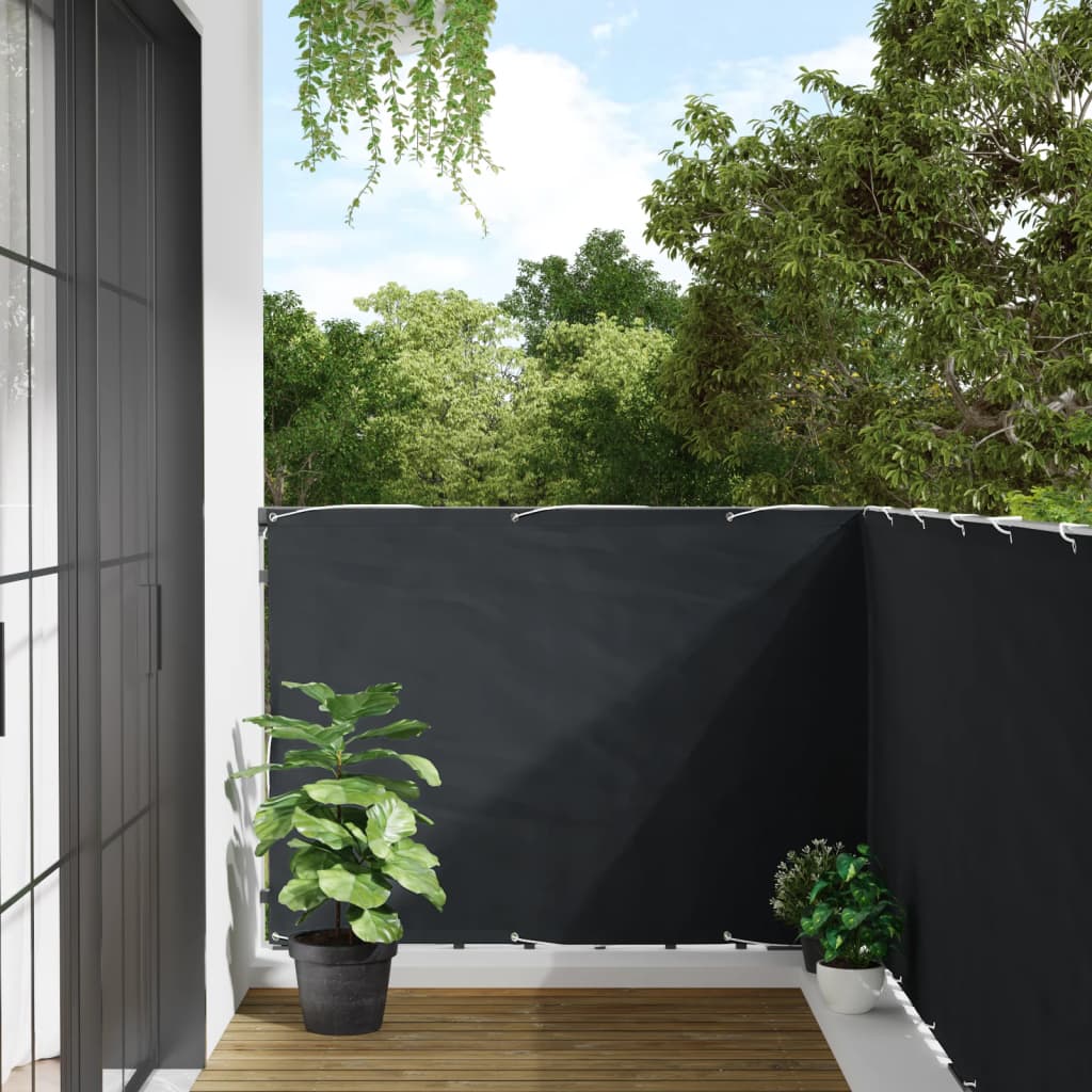 vidaXL Paravan de grădină, antracit, 300x120 cm, PVC