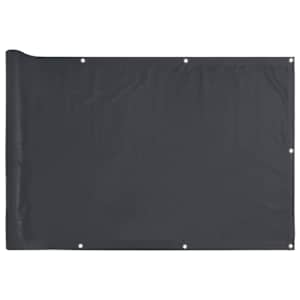 Balkonová zástěna antracitová 500 x 120 cm PVC - obrázek 2