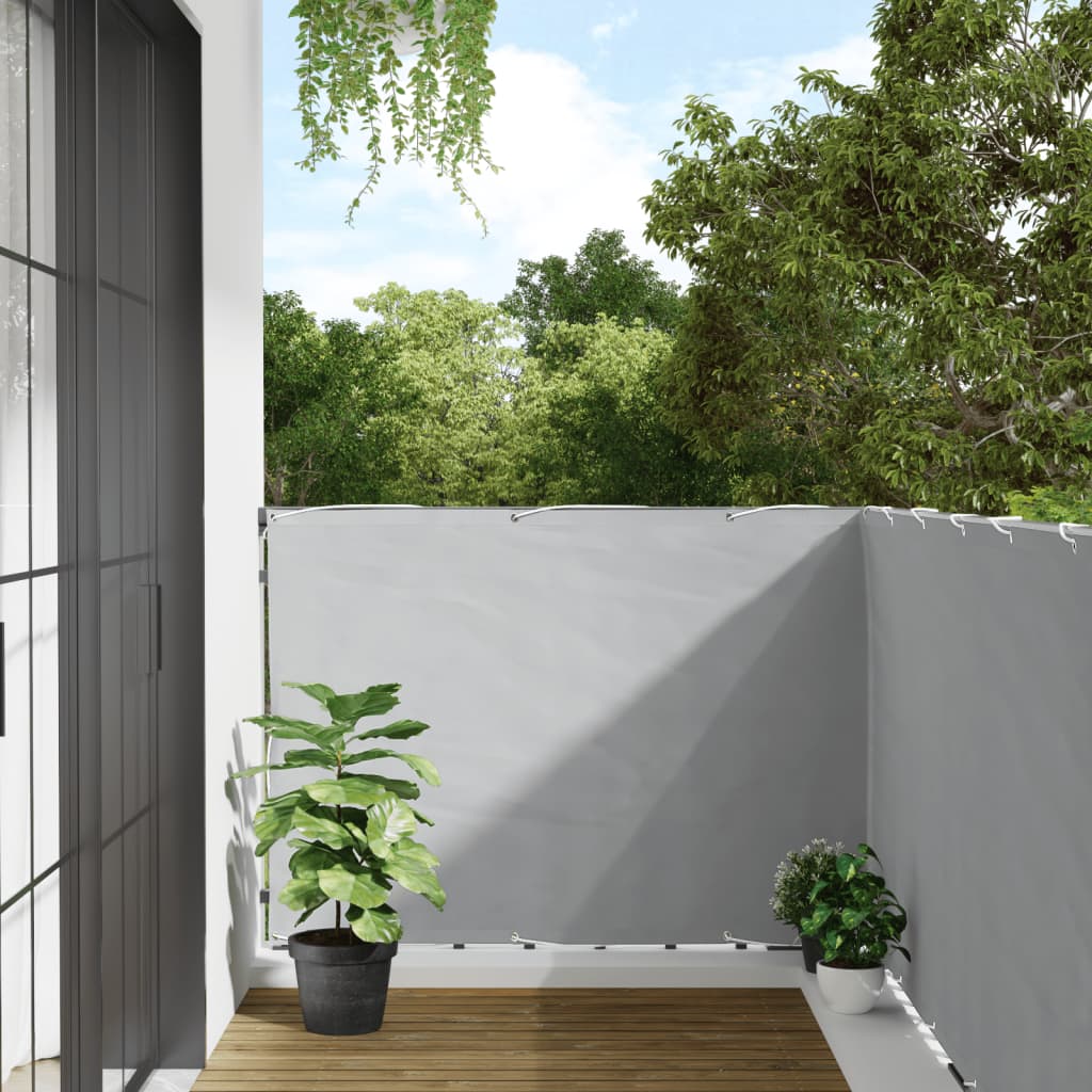 vidaXL Paravan de grădină, gri, 300x120 cm, PVC