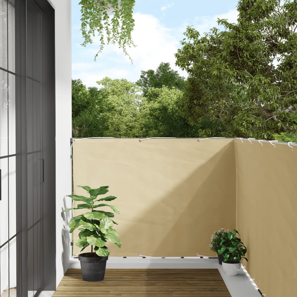 Garten-Sichtschutz Creme 300×120 cm PVC