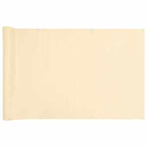 Balkonová zástěna krémová 500 x 120 cm PVC - obrázek 2