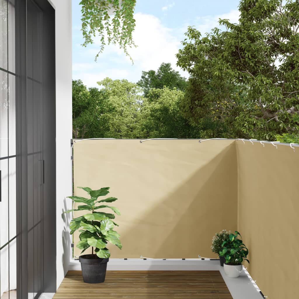 Garten-Sichtschutz Creme 700×120 cm PVC