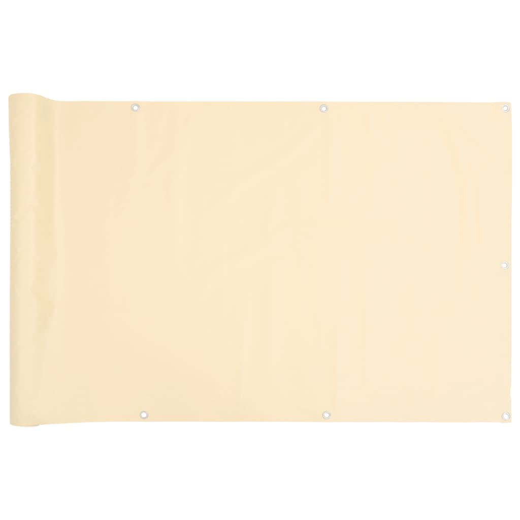 vidaXL Balkonová zástěna krémová 800 x 120 cm PVC