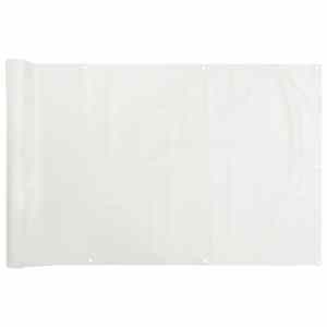 vidaXL r&otilde;du privaatsuskate, valge, 400x120 cm, PVC
