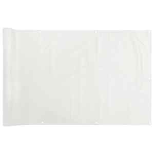 Balkonová zástěna bílá 500 x 120 cm PVC - obrázek 2