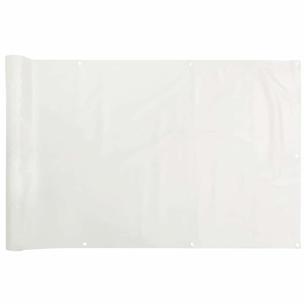 vidaXL Balkonová zástěna bílá 700 x 120 cm PVC
