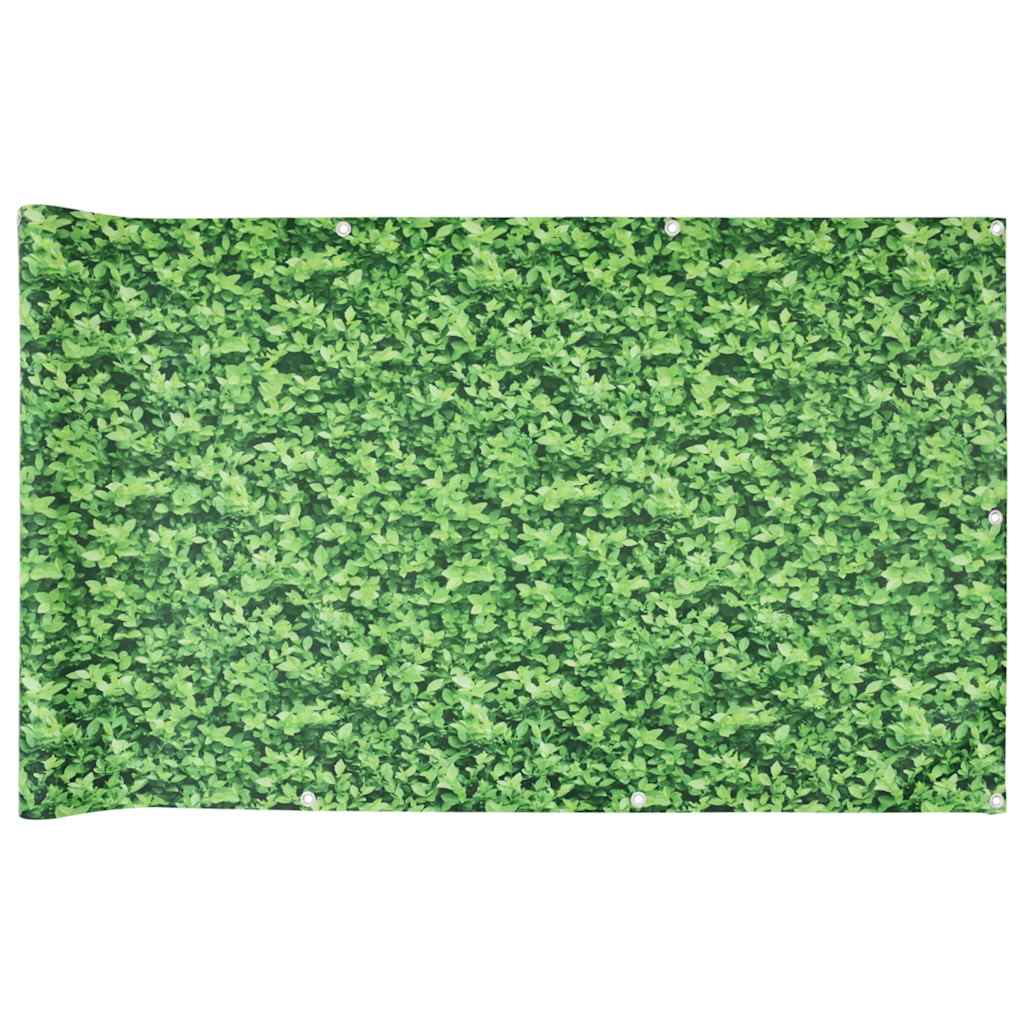 vidaXL Balkonová zástěna rostlinný vzhled zelená 600 x 120 cm PVC