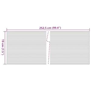 Zahradní zástěny 10 ks světle šedé 252,5 x 19 cm PVC - obrázek 6