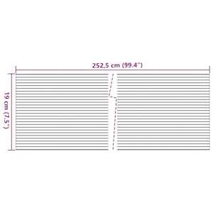 Zahradní zástěny 10 ks kamenně šedé 252,5 x 19 cm PVC - obrázek 6