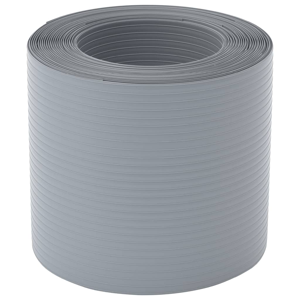 vidaXL Paravane de grădină, 10 buc., gri, 252,5x19 cm, PVC
