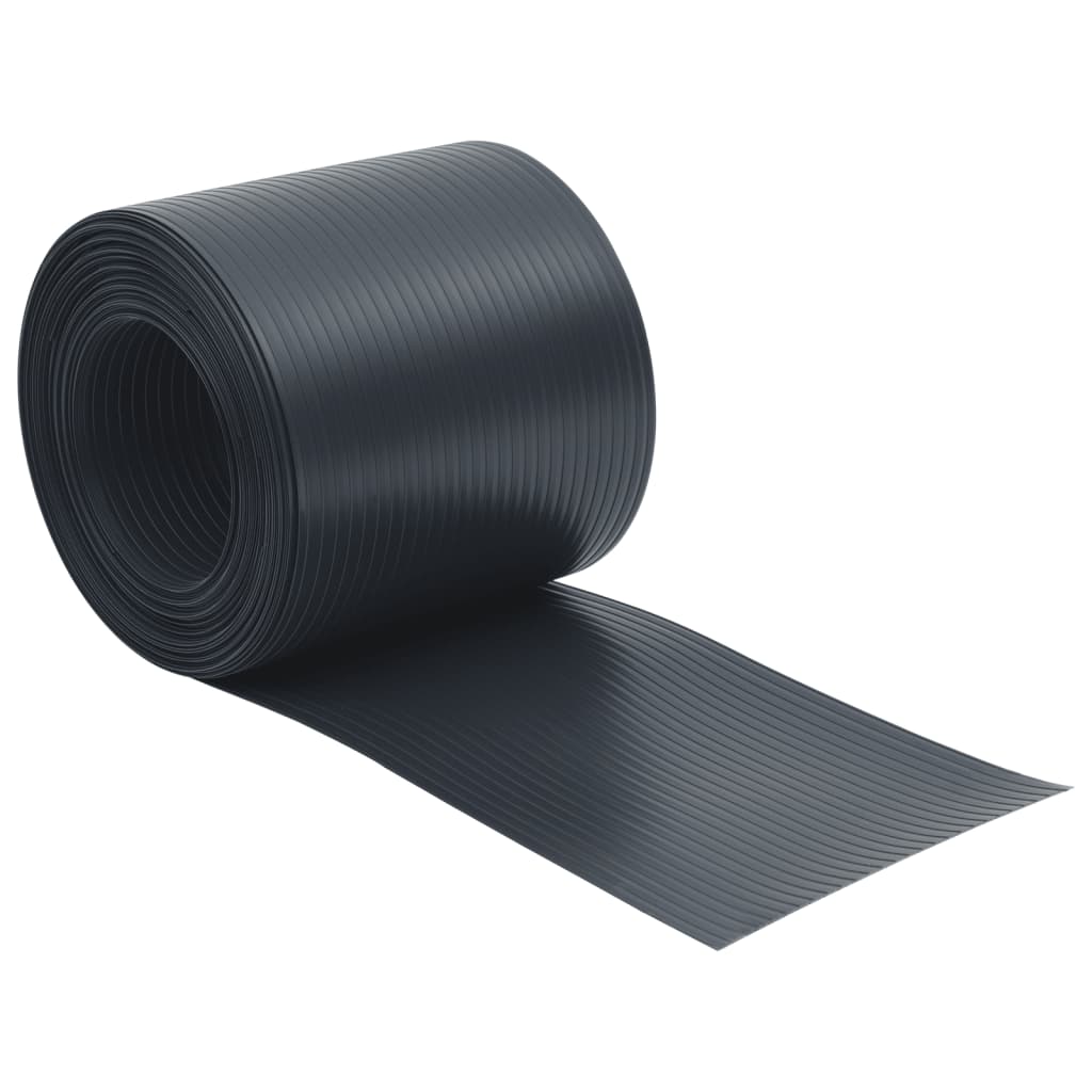 vidaXL Zahradní zástěny 10 ks černé 252,5 x 19 cm PVC