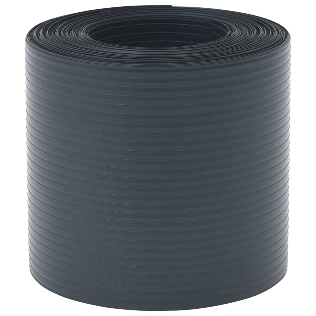 vidaXL Paravane de grădină, 10 buc., negru, 252,5x19 cm, PVC