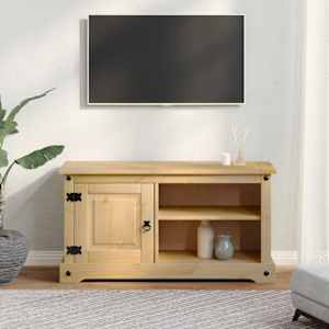 TV skříňka Corona 100 x 40 x 52 cm masivní borové dřevo - obrázek 3