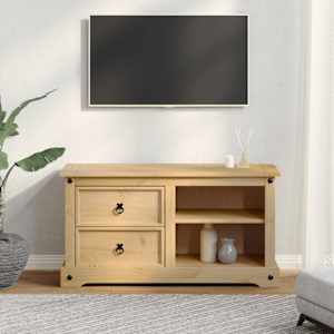 TV skříňka Corona 100 x 40 x 52 cm masivní borové dřevo - obrázek 3