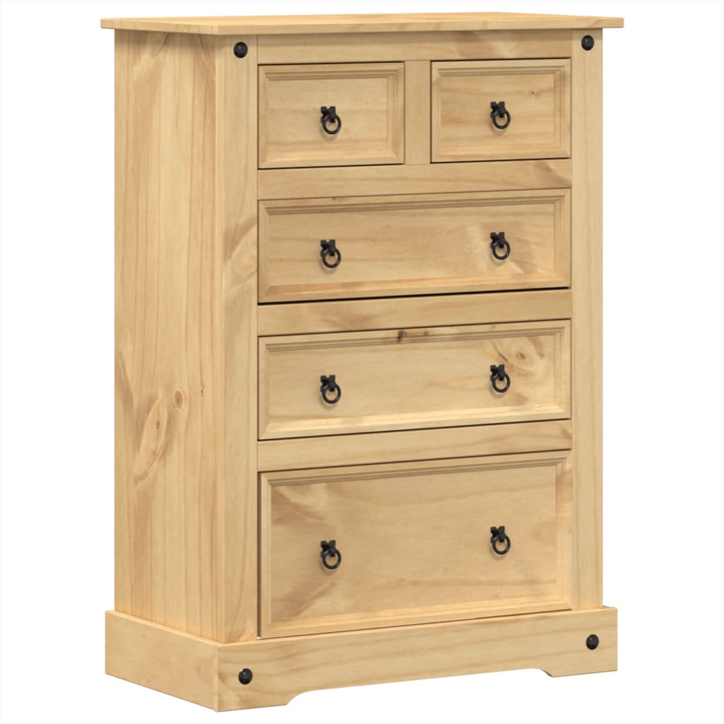 vidaXL Komoda Corona 80 x 43 x 114 cm masivní borové dřevo