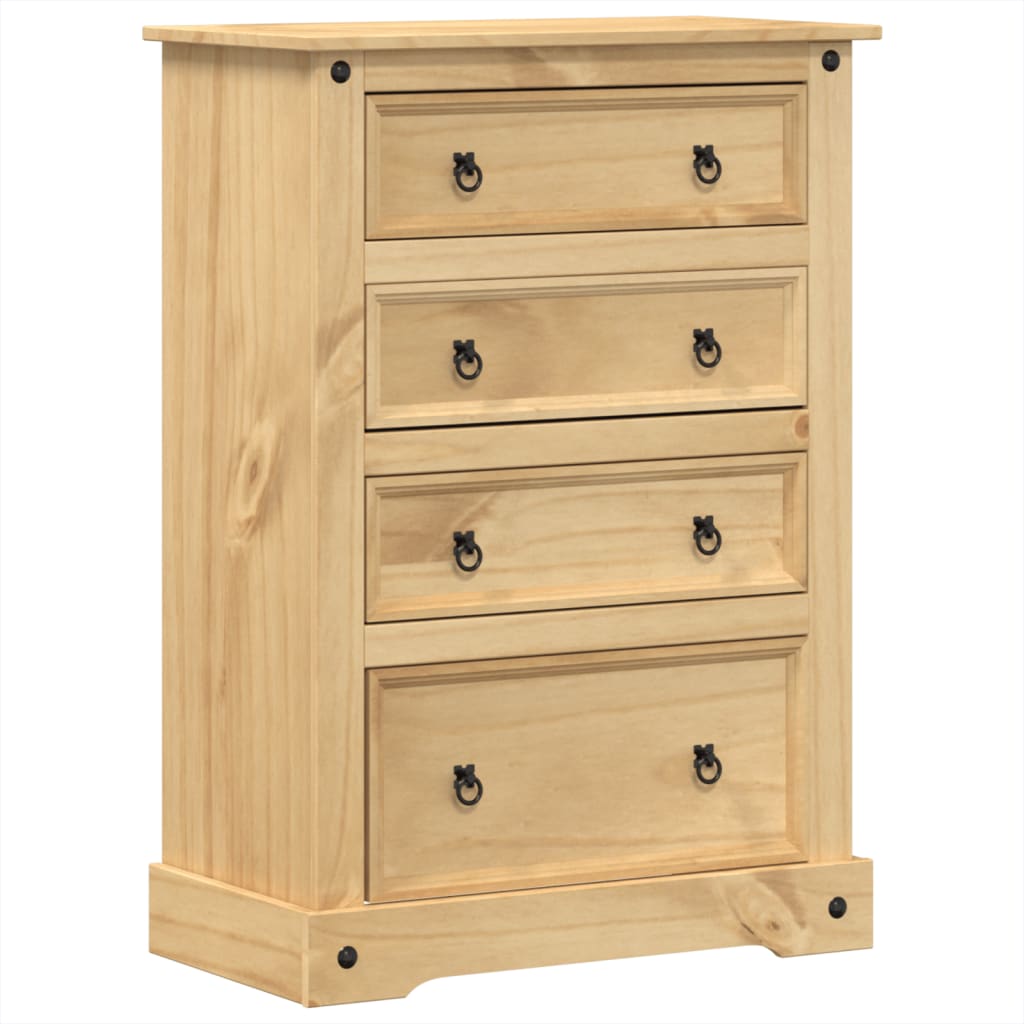 vidaXL Komoda Corona 80 x 43 x 114 cm masivní borové dřevo