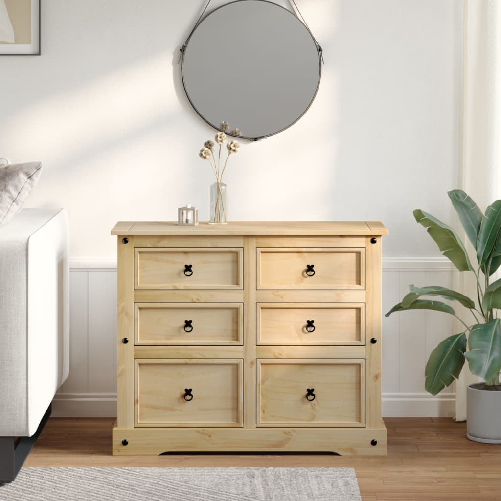 vidaXL Lipasto Corona 110x43x91 cm täysi mänty