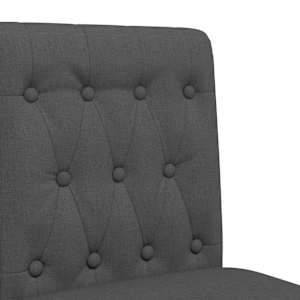 Barové židle 2 ks masivní kaučukové dřevo a textil - obrázek 8