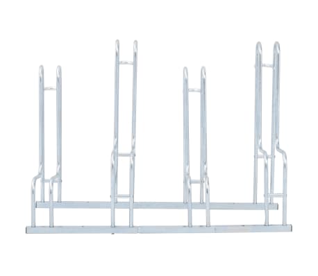 VidaXL Porte-vélos Pour 5 Vélos Acier Galvanisé - Porte-vélos - Porte