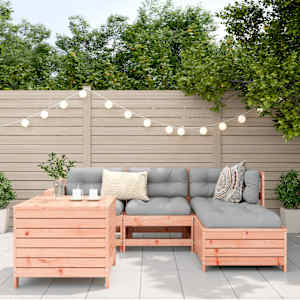 5dílná zahradní sedací souprava masivní dřevo douglasky - obrázek 3