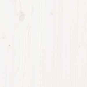 Vrtna sedežna garnitura 7-delna bela trdna borovina - slika 13