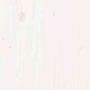 Vrtna sedežna garnitura 7-delna bela trdna borovina - slika 13