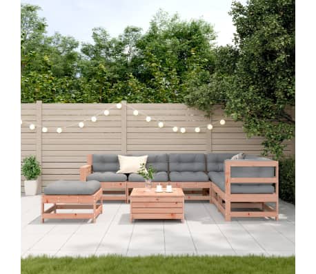 vidaXL Set mobilier de grădină cu perne, 8 piese, lemn masiv douglas