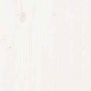 Vrtna sedežna garnitura 11-delna bela trdna borovina - slika 13