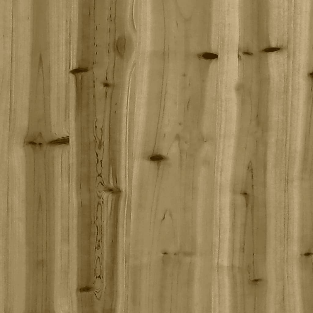 Zestaw wypoczynkowy ogrodowy 6-elementowy, drewno sosnowe, impregnowane, modułowy, 62x62x70,5cm, brązowy