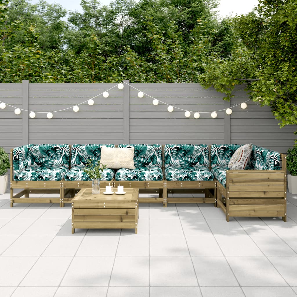 vidaXL 7-delige Loungeset geïmpregneerd grenenhout afbeelding