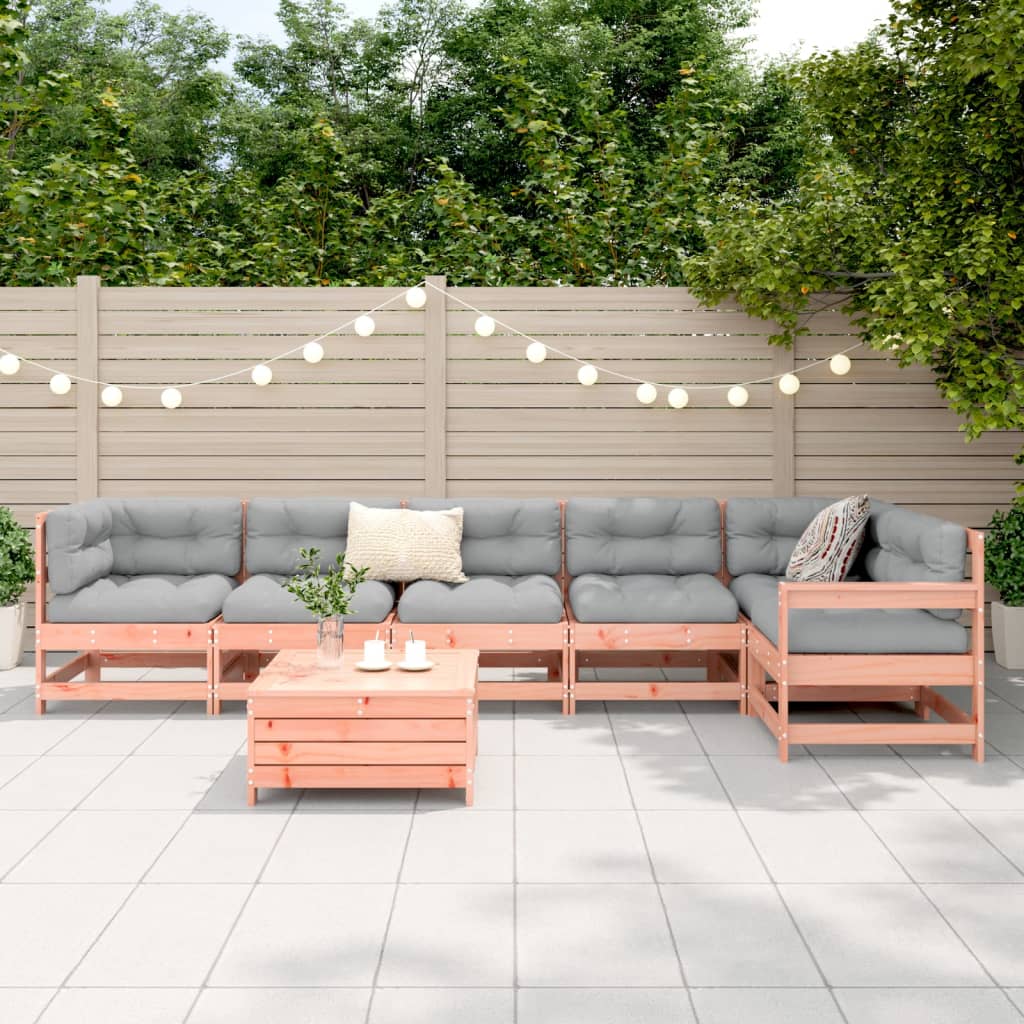 vidaXL 7-delige Loungeset massief douglas vurenhout afbeelding