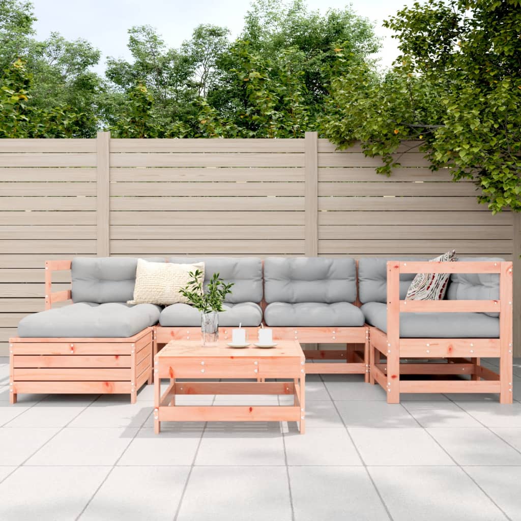 vidaXL 7-delige Loungeset massief douglas vurenhout afbeelding