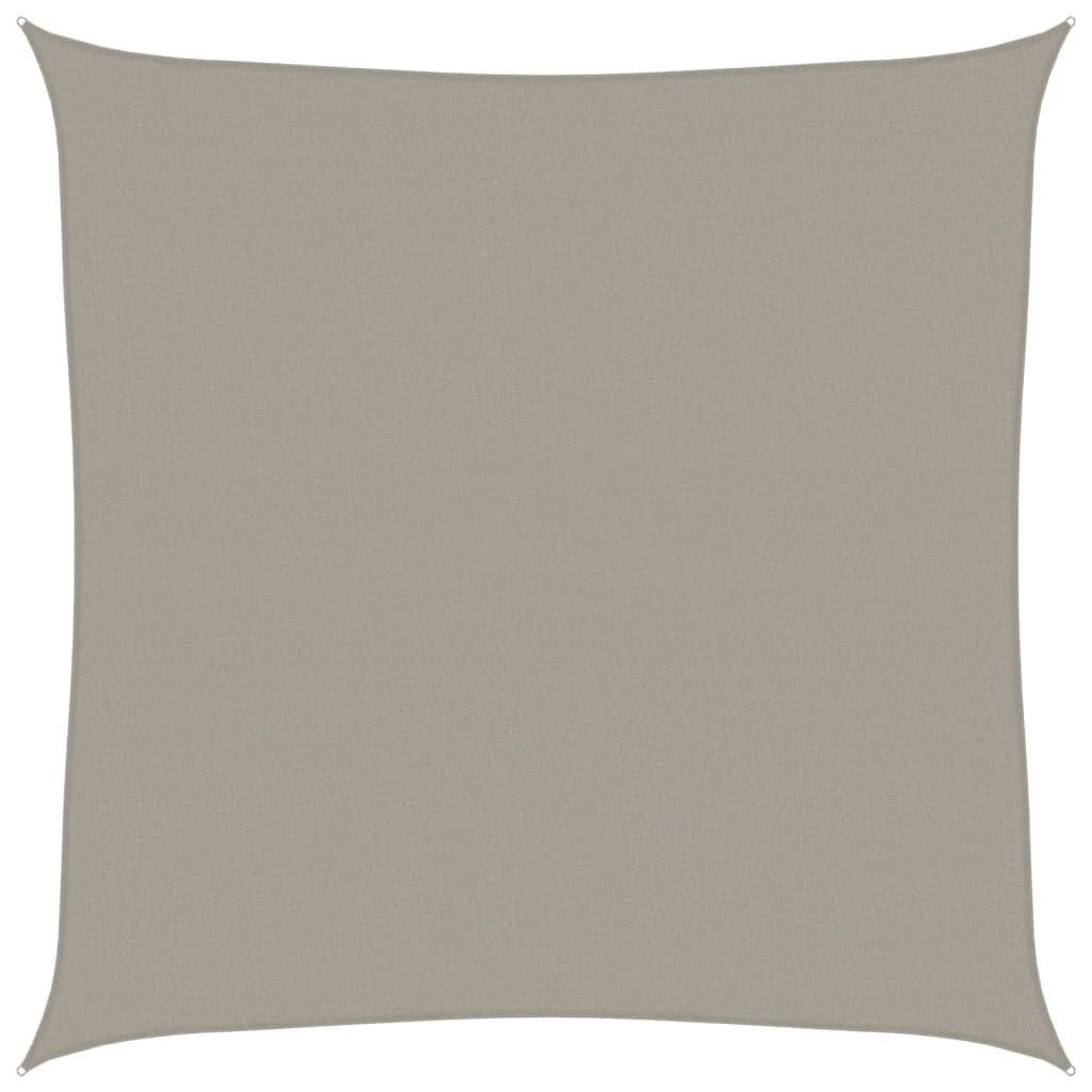 vidaXL Stínicí plachta 160 g/m² čtverec světle šedá 4,5 x 4,5 m HDPE