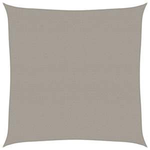 Stínicí plachta 160 g/m² čtverec světle šedá 4,5 x 4,5 m HDPE - obrázek 2