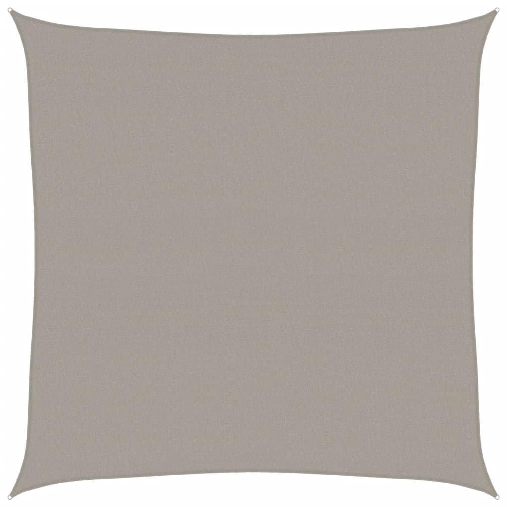 vidaXL Tieniaca plachta 160 g/m² štvorec bledosivá 5x5 m HDPE
