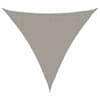 vidaXL p&auml;ikesevari puri 160 g/m&sup2; kolmnurkne helehall 3,6 x 3,6 x 3,6 m HDPE