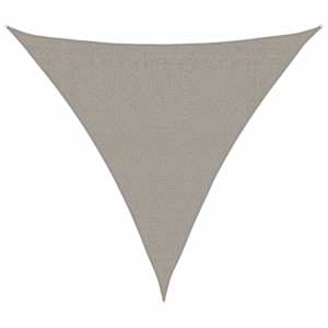 Stínicí plachta 160 g/m² trojúhelník šedá 3,6x3,6x3,6 m HDPE - obrázek 2