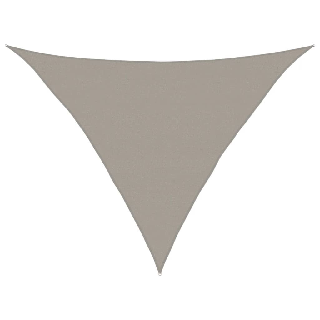 vidaXL Stínicí plachta 160 g/m² trojúhelník světle šedá 5x5x6 m HDPE