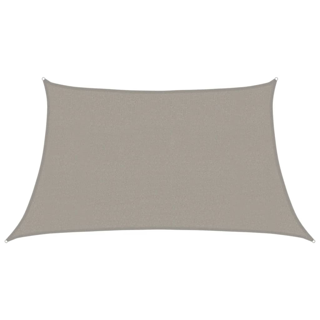 vidaXL Stínicí plachta 160 g/m² lichoběžník světle šedá 3/4 x 2 m HDPE